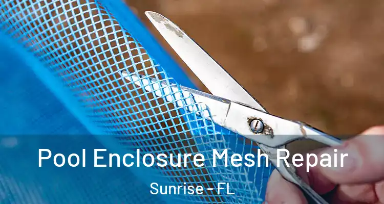  Pool Enclosure Mesh Repair Sunrise - FL