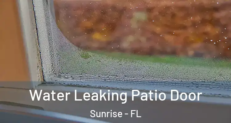  Water Leaking Patio Door Sunrise - FL